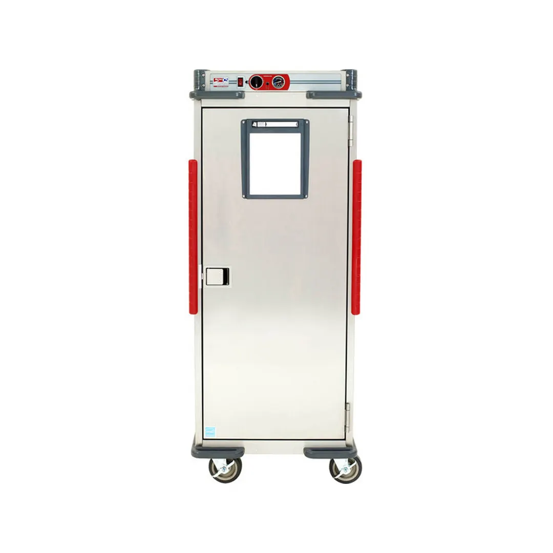 Metro C5T9-ASL Full Height 1-Door Solid Heated Holding Cabinet, 73-78" tall, 304 Stainless Steel, 1400W, ENERGY STAR®