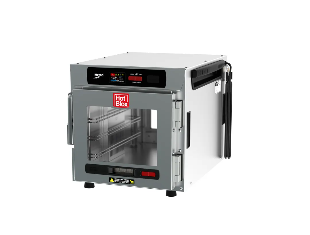 Metro HBCN4-DCPC-CT HotBlox Insulated Holding Cabinet, Countertop, 4-Pan, Digital Control, All Aluminum Exterior