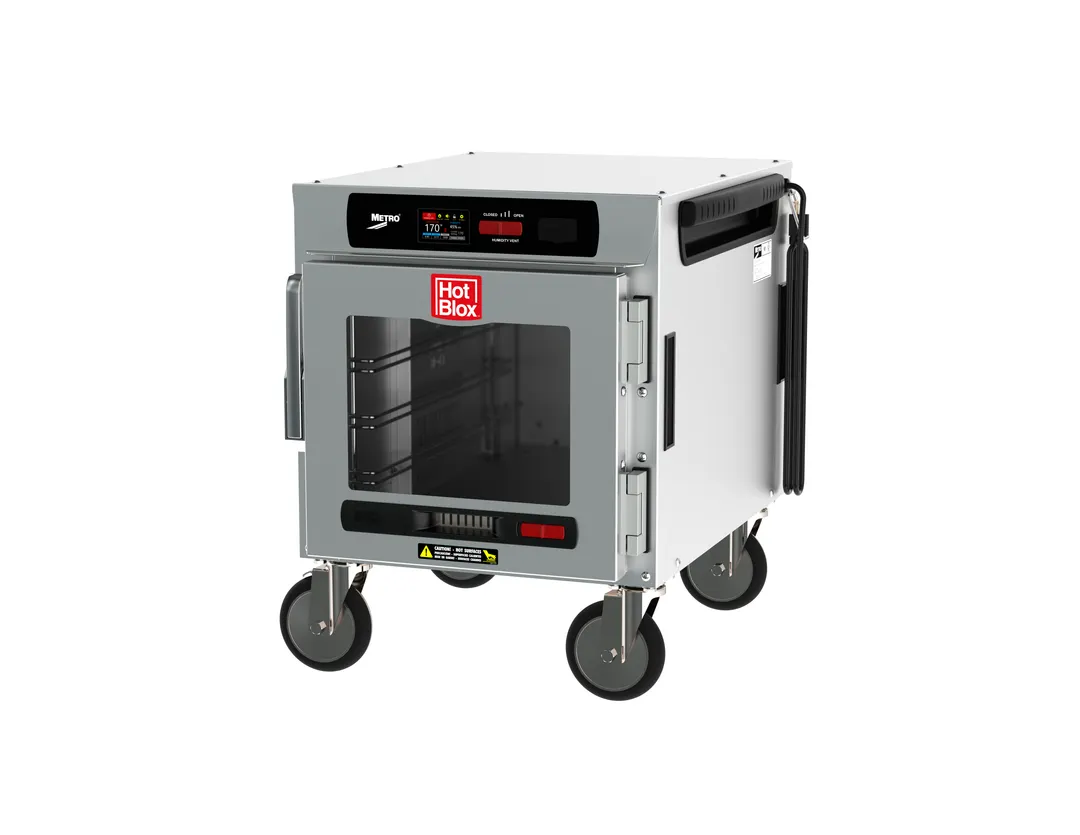 Metro HBCN4-DCPS-UC HotBlox Insulated Holding Cabinet, Undercounter, 1-Section, 4-Pan Capacity, Stainless Steel & Galvanized Finish