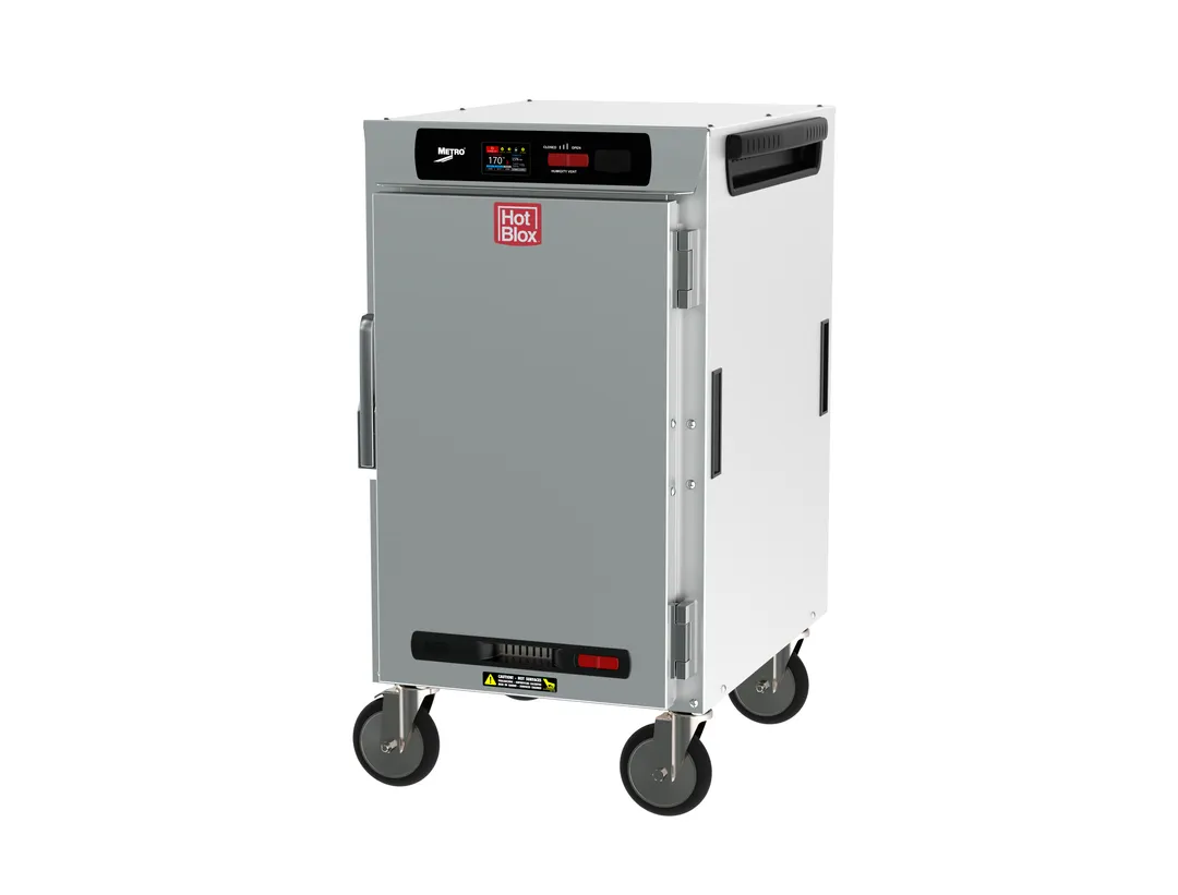 Metro HBCN8-DS-M "Half Height" 1-Door Solid Heated Holding Cabinet, 875W, 120V
