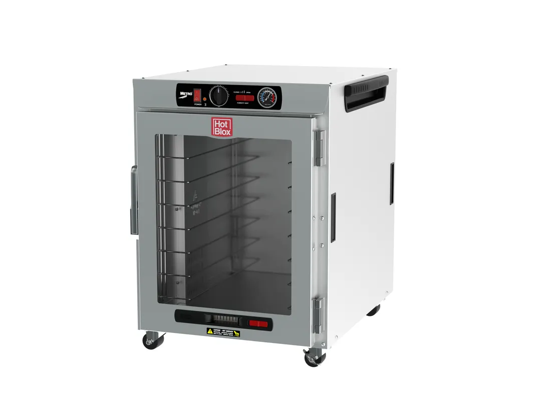 Metro HBCW8-AC-UC "Undercounter" 1-Section Heated Holding Cabinet, 8-Pan Capacity, Stainless Steel, Clear Door, 875W