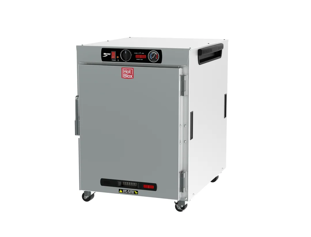 Metro HBCW8-AS-UC 1-Section Undercounter Heated Holding Cabinet, 8-Pan, Solid Door, Stainless Steel