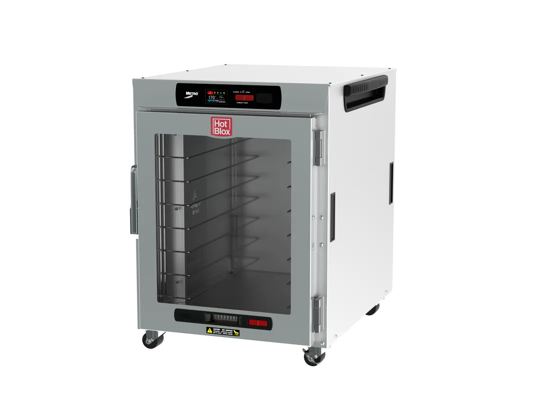 Metro HBCW8-DC-UC Undercounter Heated Holding Cabinet, 8-Pan Capacity, Stainless Steel Finish, 2.4" Touchscreen, UL Certified
