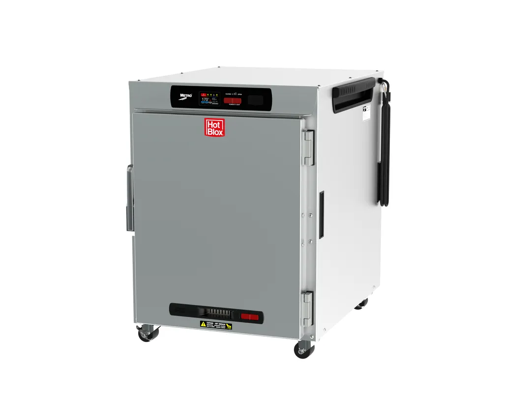 Metro HBCW8-DSPS-UC "Undercounter" 1-Section Heated Holding Cabinet, Stainless Steel & Galvanized Finish, 8 Pan Capacity, Digital Touchscreen, 875W, 120V