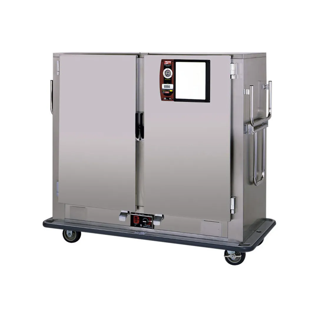 Metro MBQ-150D 55"-60" 2-Door Steel Heated Cabinet, 150 Capacity, 1650W 120V, Timer, 6" Casters