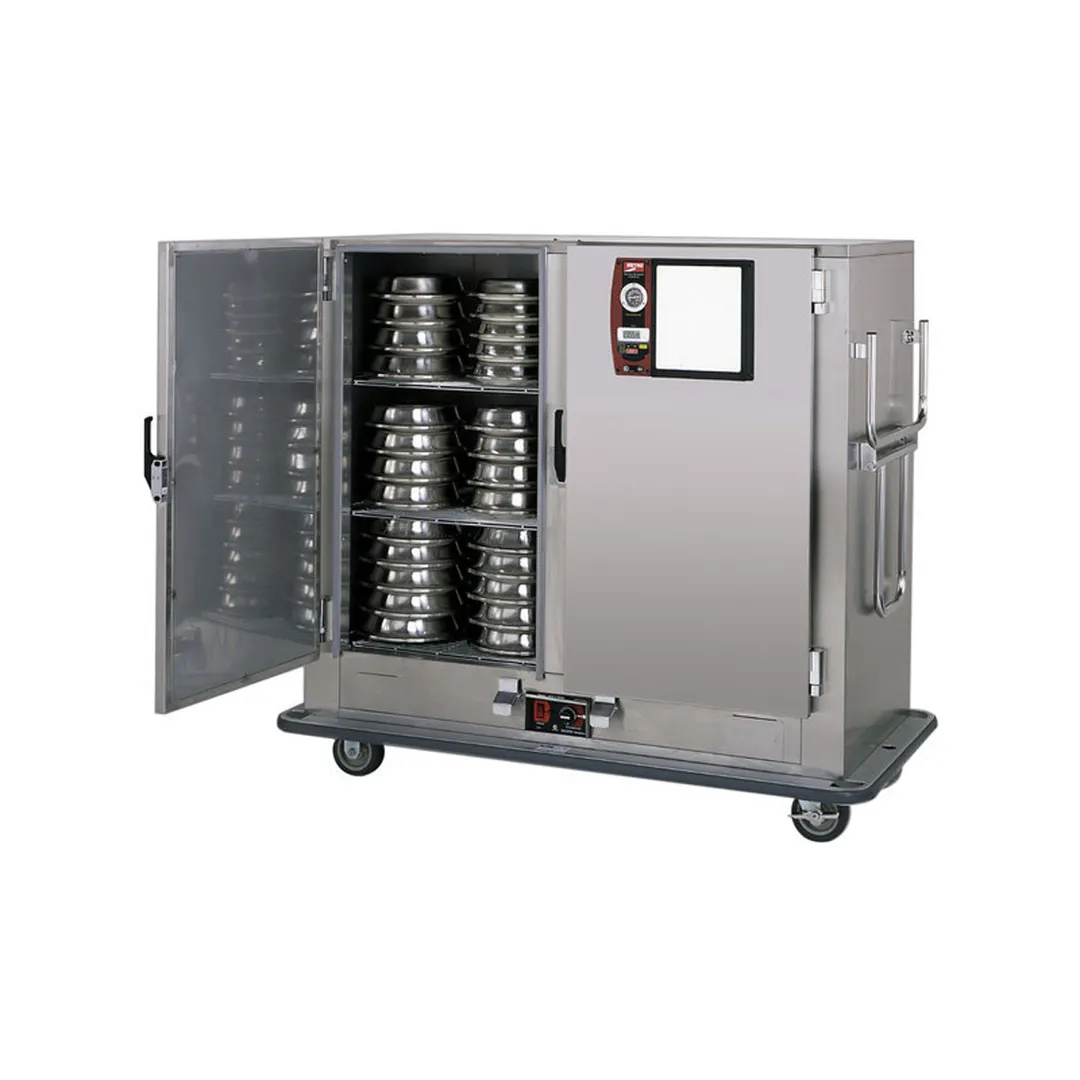 Metro MBQ-150D-QH 1-Section 2-Door Heated, 150 Plate Capacity, Quad-Heat, 6" Casters, 120V 1650W