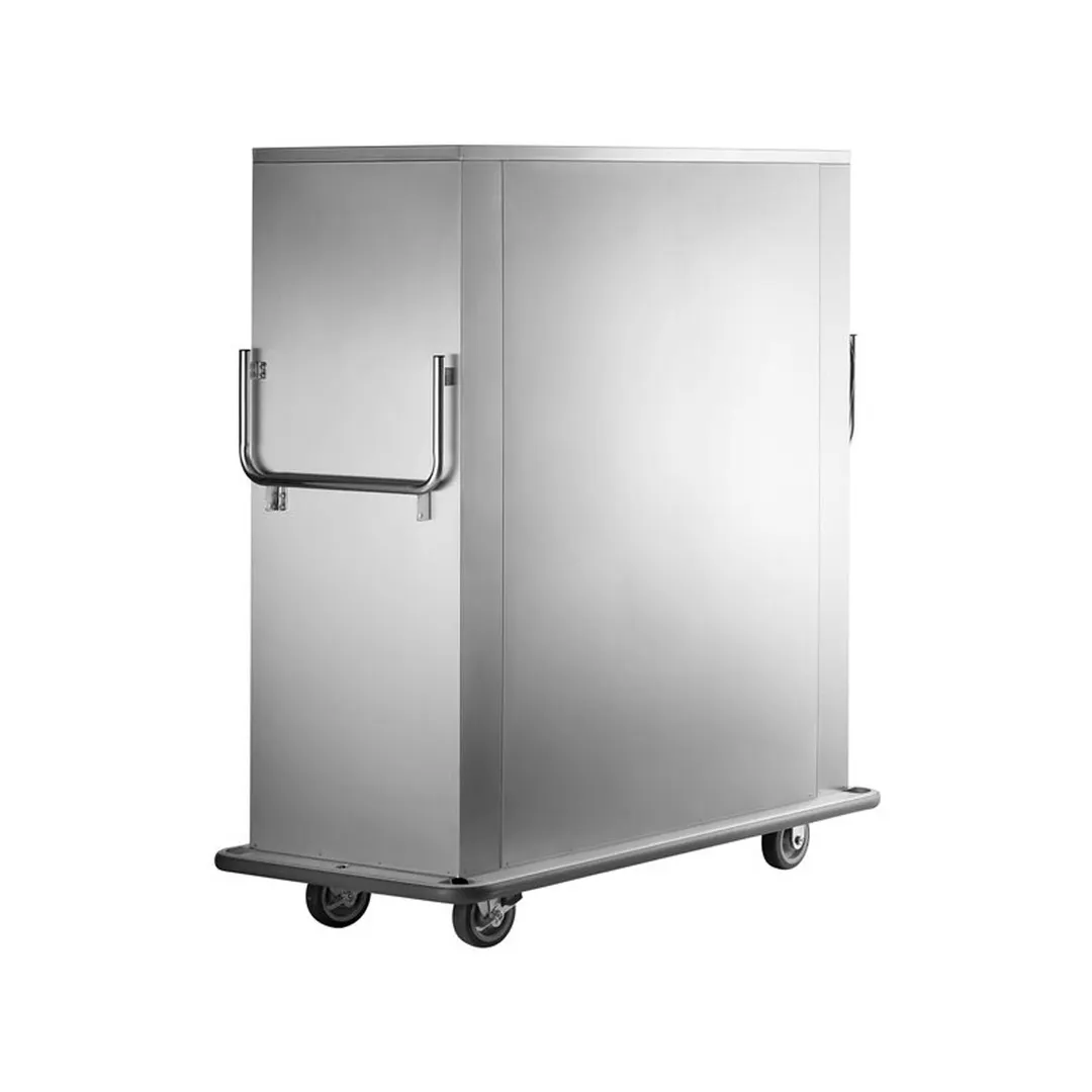 Metro MBQ-180D 67-72" 2-Door Heated Banquet Cabinet, 180 Plate Capacity, 1650W, Timer, 6" Casters