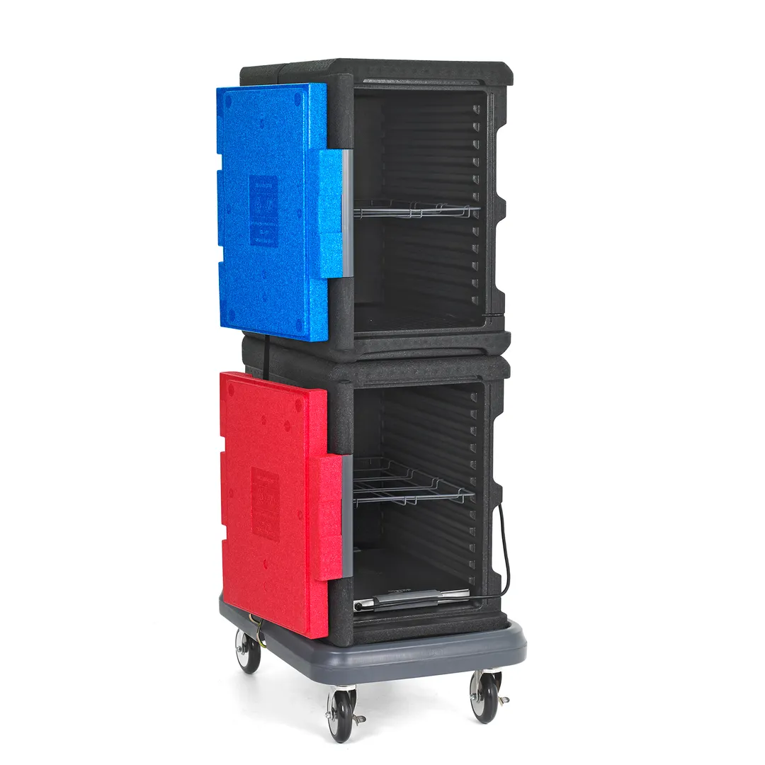 Metro ML800HC-CART Mightylite™ Insulated Food Pan Carrier Cart w/ (12) Pan Capacity
