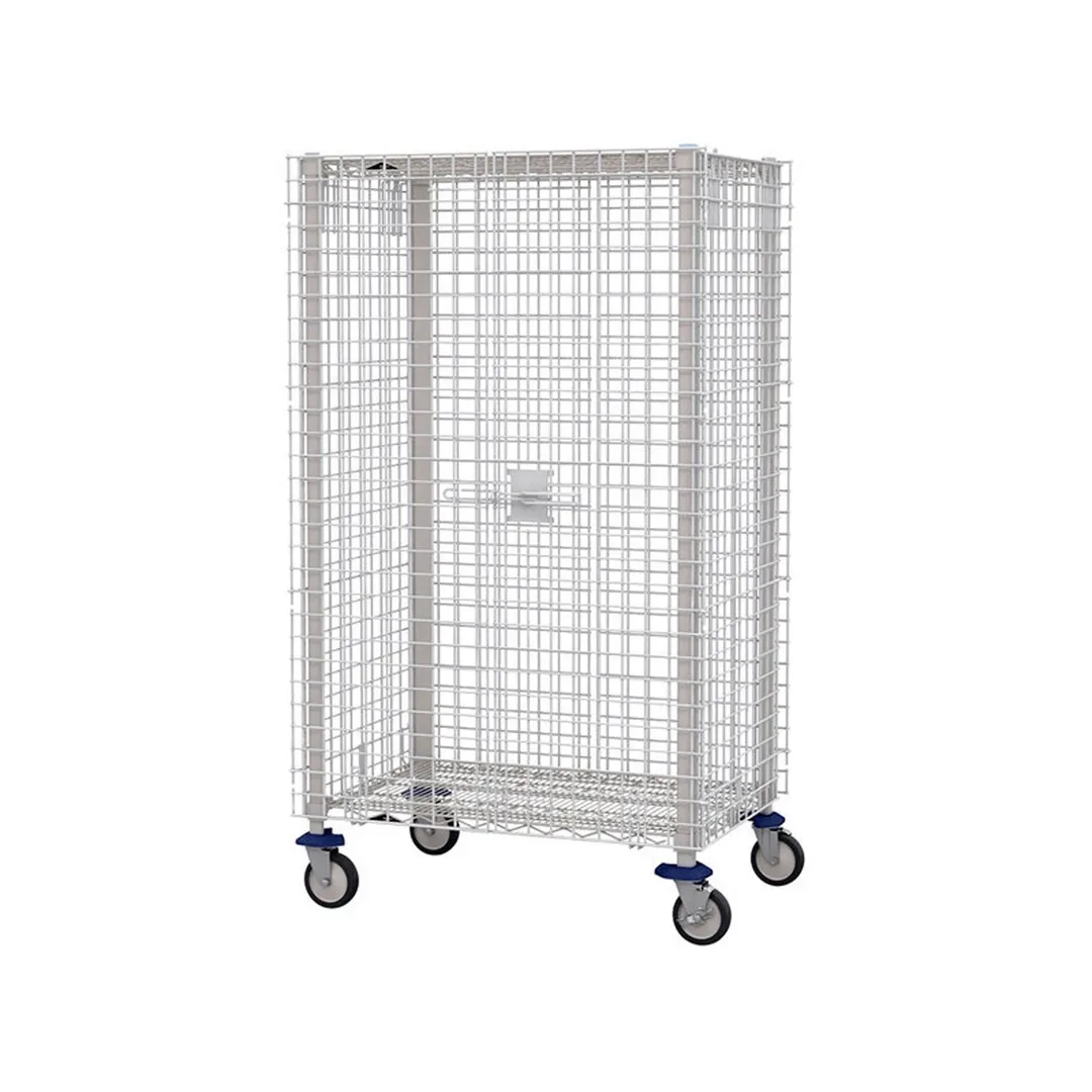 Metro MQSEC53DE MetroMax Q Stem Caster Mobile Security Unit / Cart  - 28" x 41" x 68"