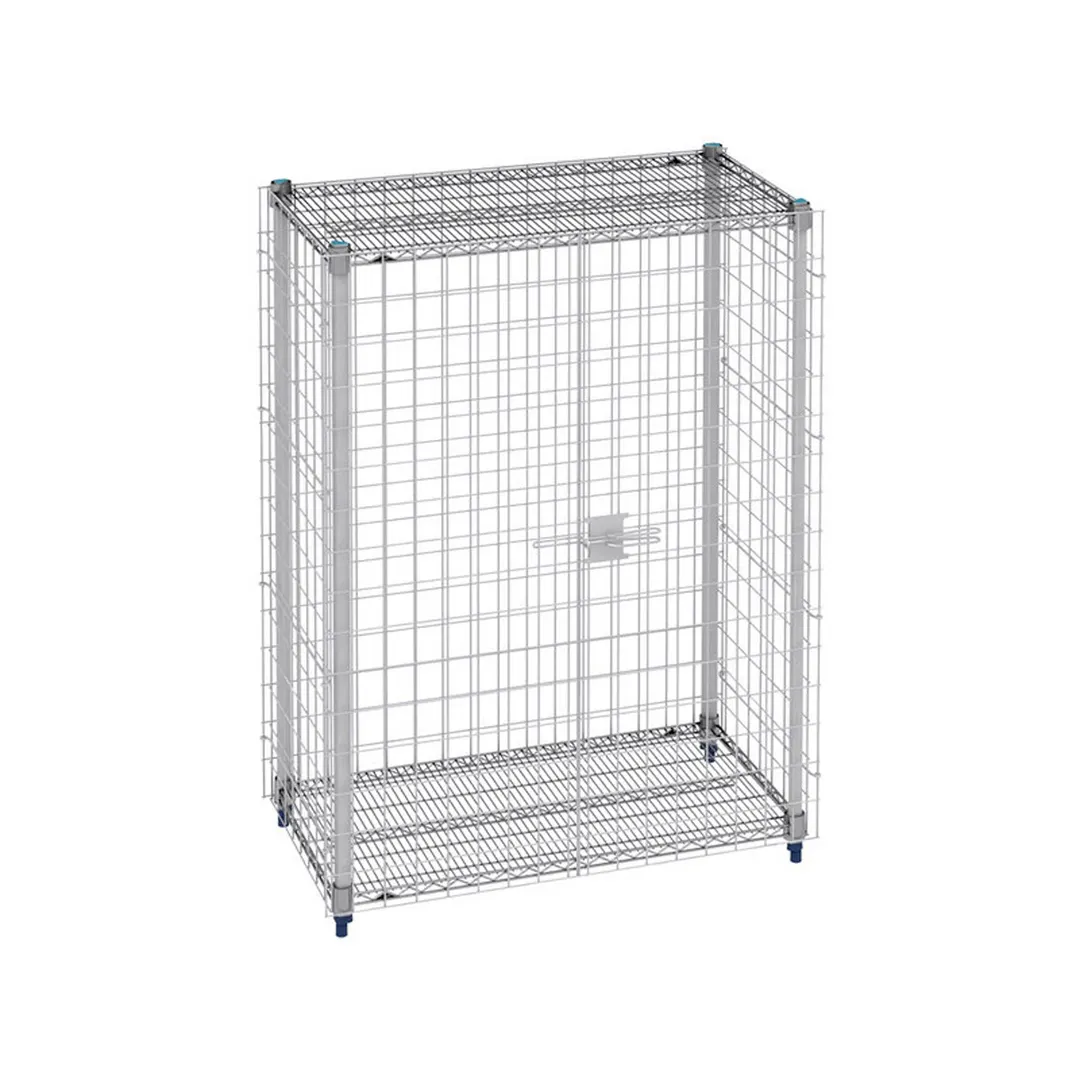 Metro MQSEC56E MetroMax Q Stationary Security Shelving Unit, 27" x 63" x 66"