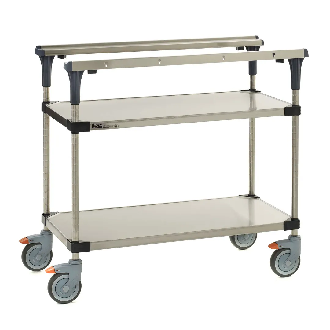 Metro MS1848-FGFG PrepMate® MultiStation w/ Solid Galvanized Shelving, Chrome Posts