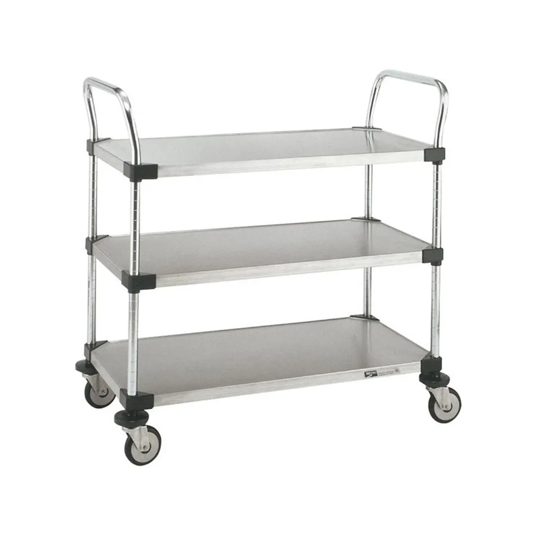 Metro MW206 MW Series Stainless Steel Solid Utility Cart - 21" x 36" x 39"
