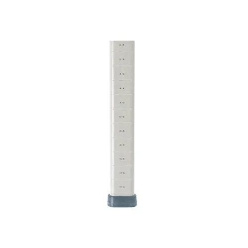 Metro MX86UP Mobile Polymer Trilobal Post, 85-3/16H, Adjustable at 1 increments, Corrosion Proof