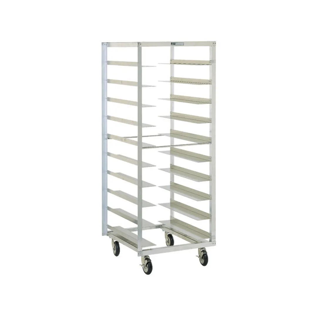 Metro RD27N 10 Pan Aluminum End Load Oval Tray Pan Rack, Assembled, 6" Bottom Load Slides