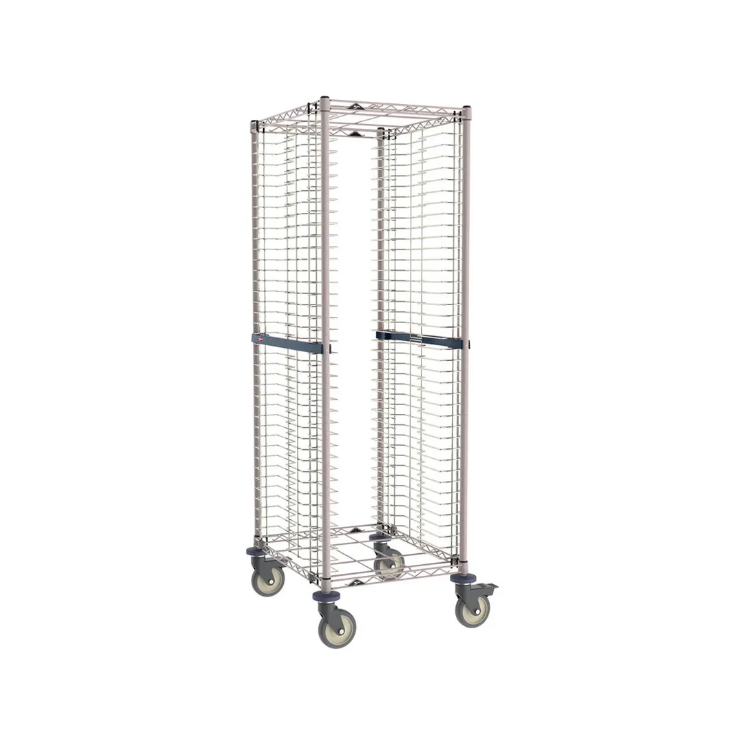 Metro RE1K4S 40 Pan End Load Stainless Steel Metroseal Gray Wire Bun / Sheet Pan Rack
