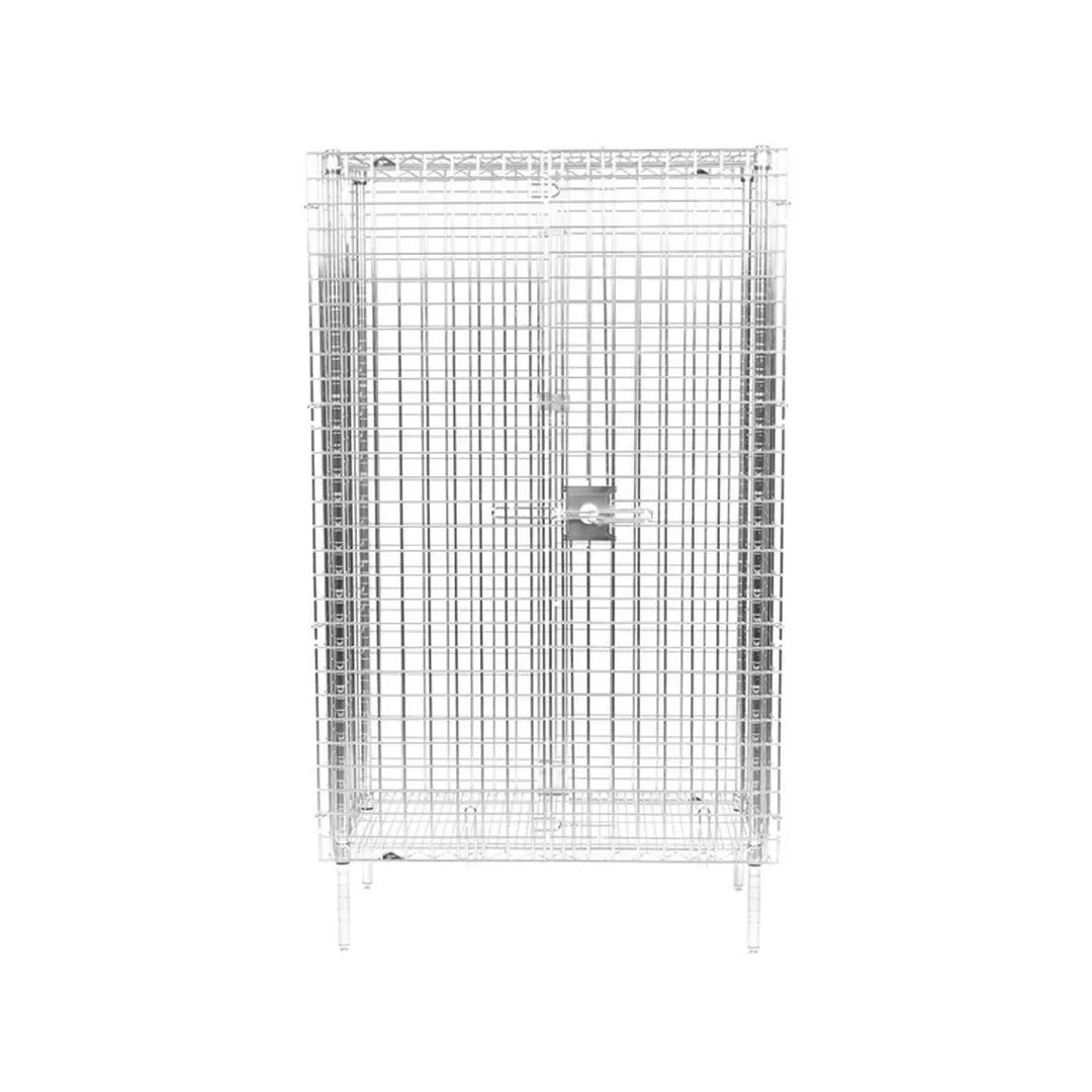 Metro SEC33C Super Erecta Chrome Stationary Security Unit, 38 1/2" x 21 1/2" x 66 13/16"