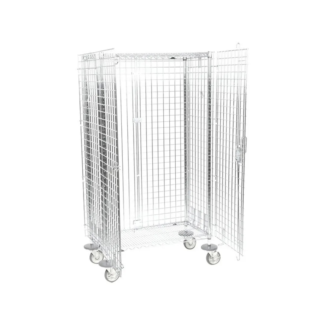 Metro SEC33EC Chrome Mobile Super Erecta Shelf Mobile Security Cabinet, 40 3/4" x 21 1/2" x 68 1/2"