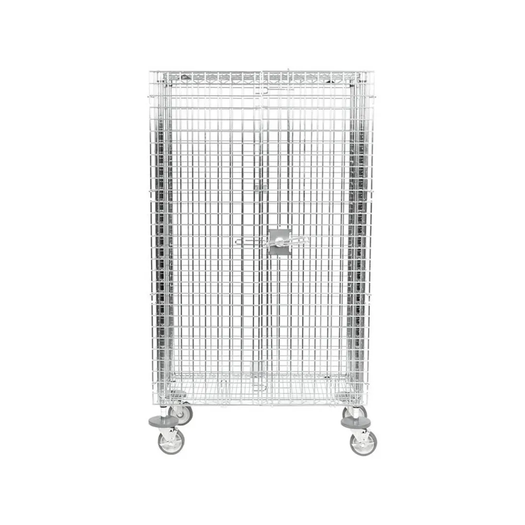 Metro SEC33EC Chrome Mobile Super Erecta Shelf Mobile Security Cabinet, 40 3/4" x 21 1/2" x 68 1/2"