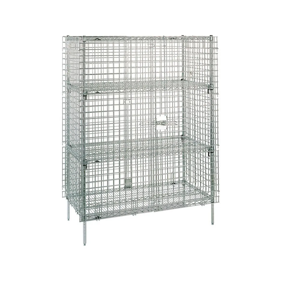 Metro SEC35CQ QwikSLOT Stationary Security Shelving Unit, 21 1/2" x 50 1/2" x 66 13/16"