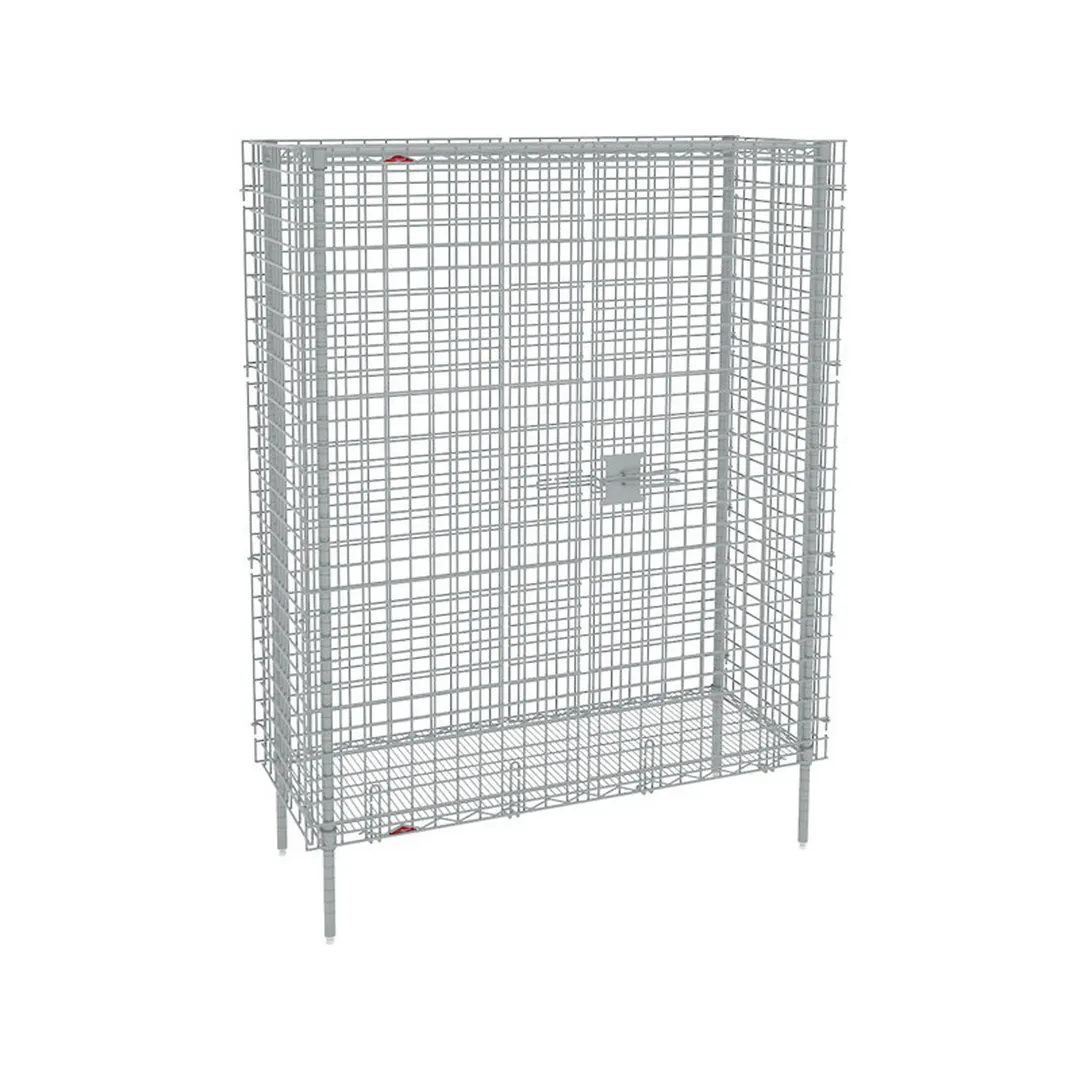 Metro SEC35S Super Erecta Stationary Security Unit w/ Stainless Steel, 21.5" x 50.5" x 66.8"