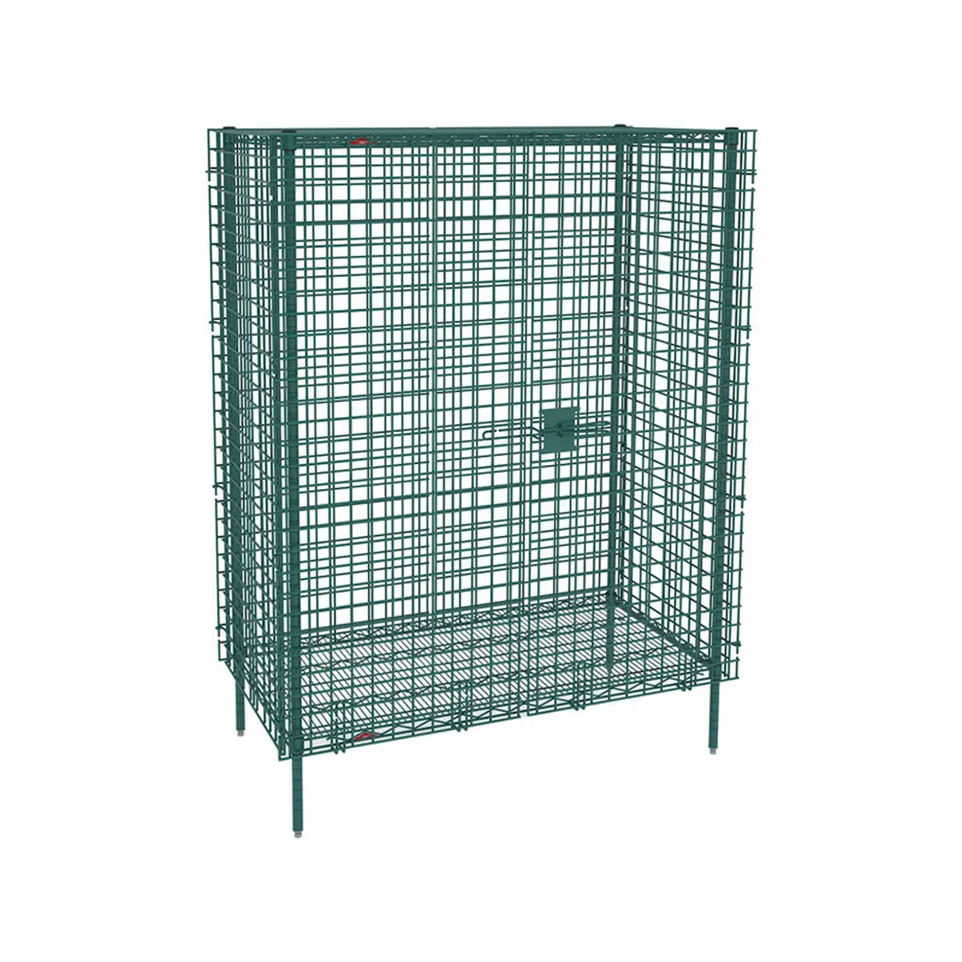 Metro SEC53K3 Super Erecta Metroseal Green Epoxy Stationary Security Unit, 27.25" x 38.5" x 66.8"