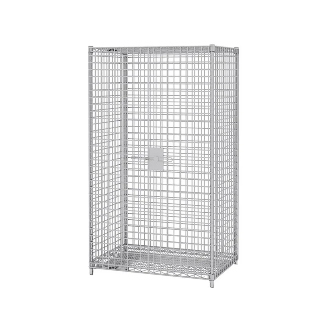 Metro SEC53S-HD Super Erecta Stainless Steel Security Unit, 38.5W x 28D x 62H, Heavy Duty Wire, NSF