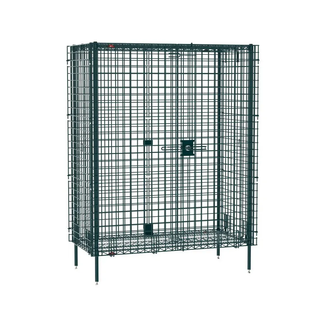 Metro SEC55K3 Super Erecta Stationary Security Unit, Metroseal Green Epoxy, 27.25" x 50.5" x 66.8"