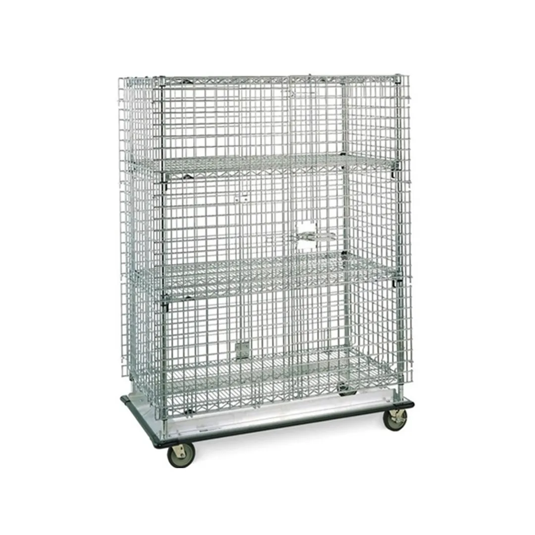 Metro SEC55S Super Erecta Stationary Wire Security Unit, Stainless Steel, 27.25" x 50.5" x 66.8"