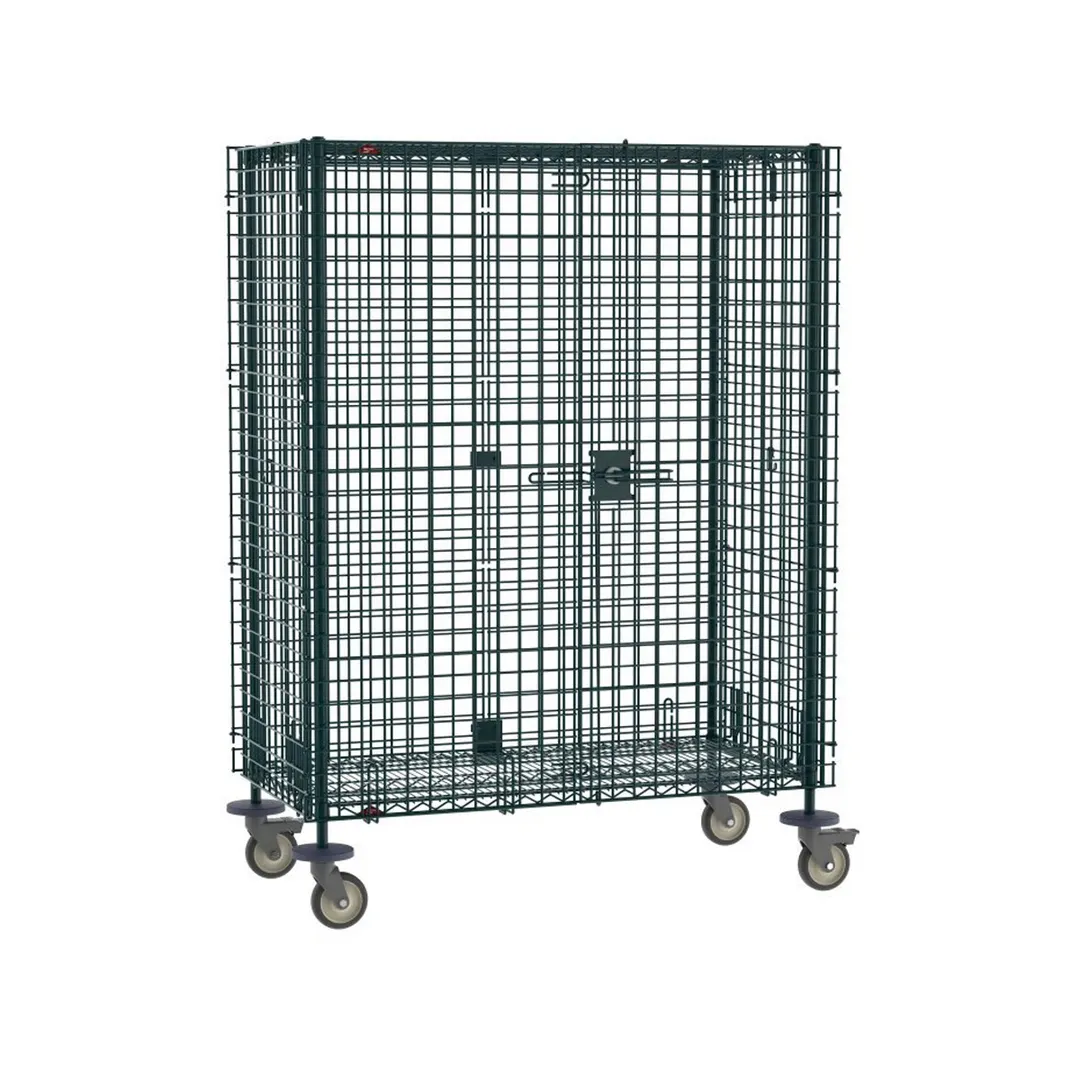 Metro SEC55VK3 Super Erecta Mobile Security Unit, Metroseal Green Epoxy, 27.25" x 52.75" x 68"