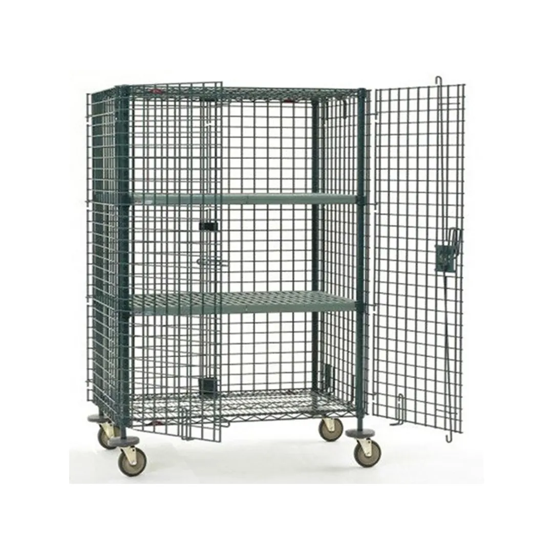 Metro SEC56DK3 Super Erecta Mobile Security Unit, Metroseal Green Epoxy, 27.25" x 65" x 67.9"