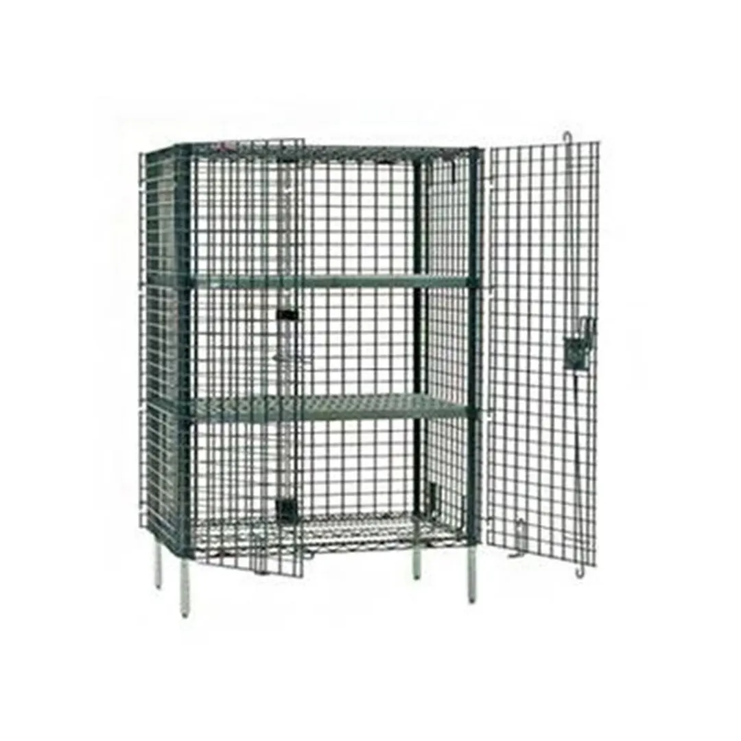 Metro SEC56K3 Super Erecta Stationary Security Unit, Metroseal Green Epoxy, 62 1/2" x 27 1/4" x 66 13/16"