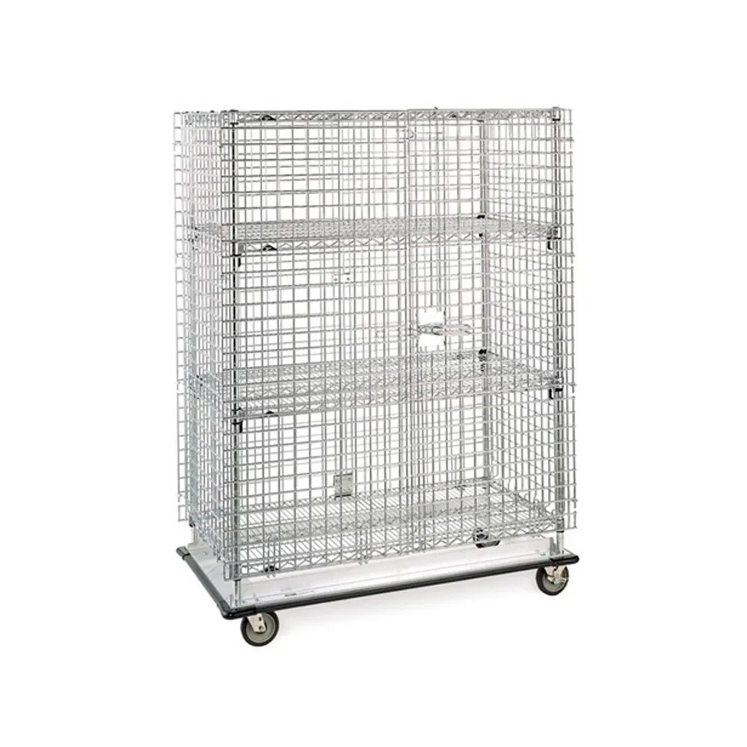 Metro SEC56LC Super Erecta Chrome Heavy-Duty Mobile Security Unit, 63 1/8" x 28 1/16" x 68 1/2"