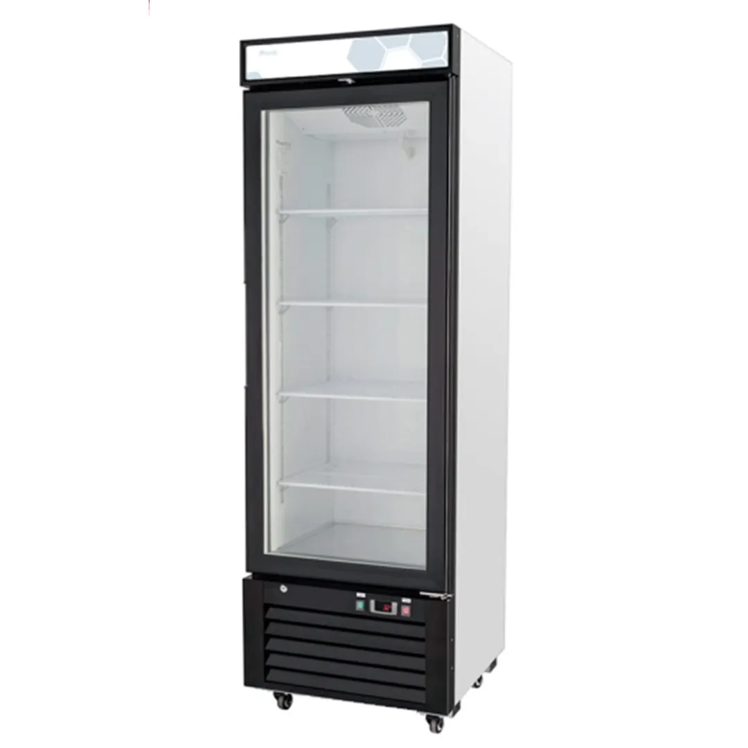 Migali C-12RM-HC 24" 1-Section Merchandiser Refrigerator in White, with Glass Door, 12.0 cu. ft.
