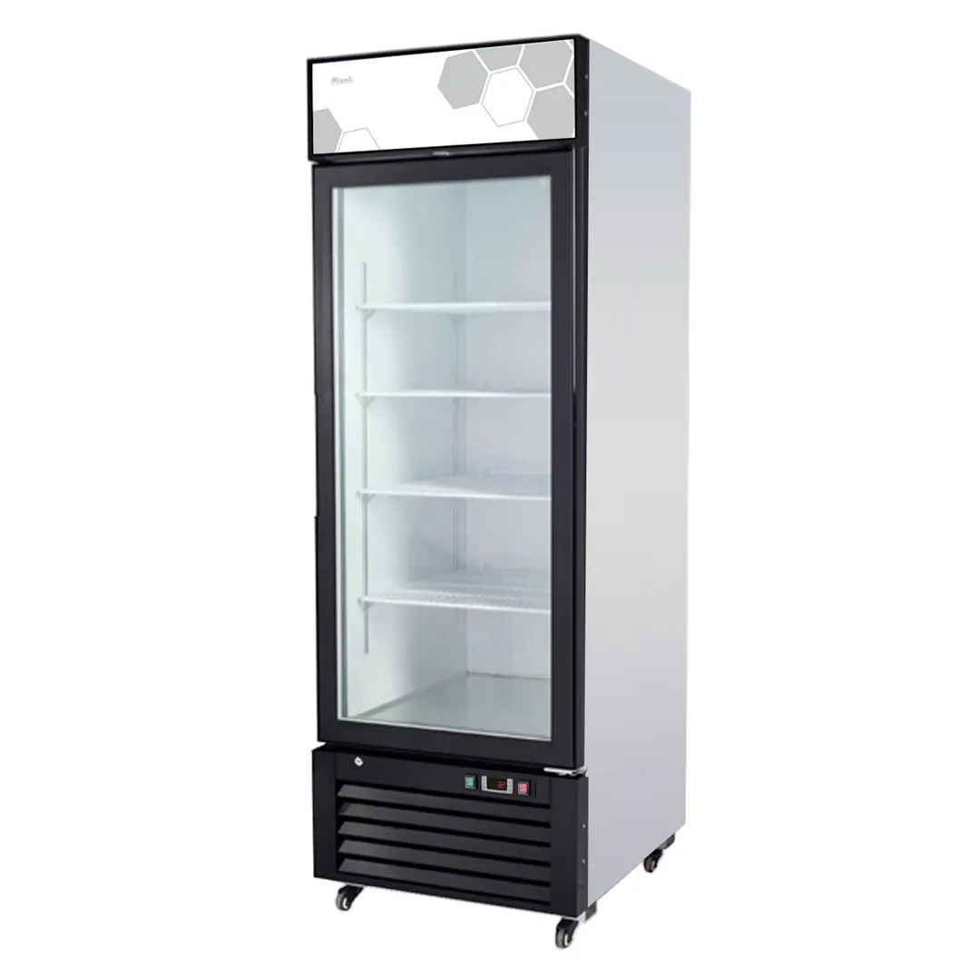 Migali C-23FM-HC 27" 1 Glass Door Freezer Merchandiser in White, 23 cu. ft.