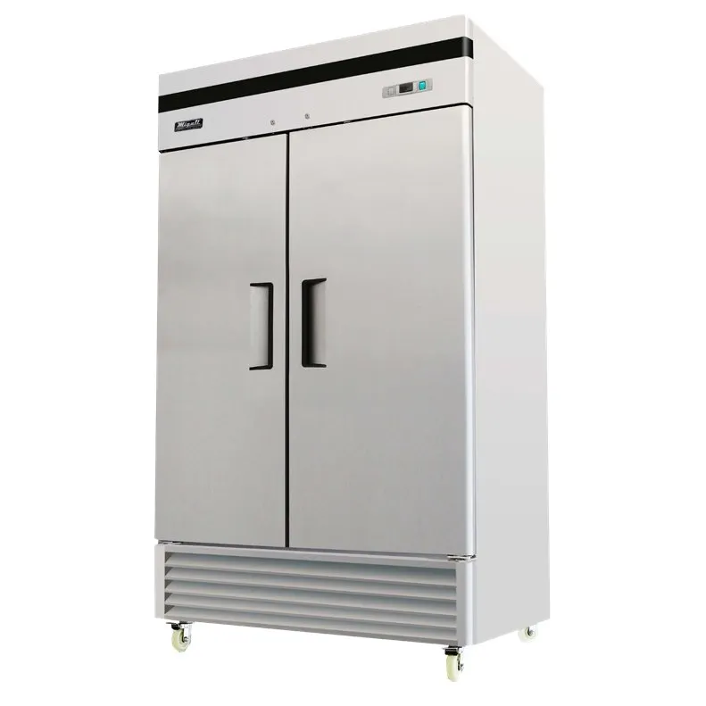 Migali C-2FB-35-HC 39.5" 2-Solid Door Reach-In Freezer, Bottom Mount, 35 cu. ft., Stainless Steel