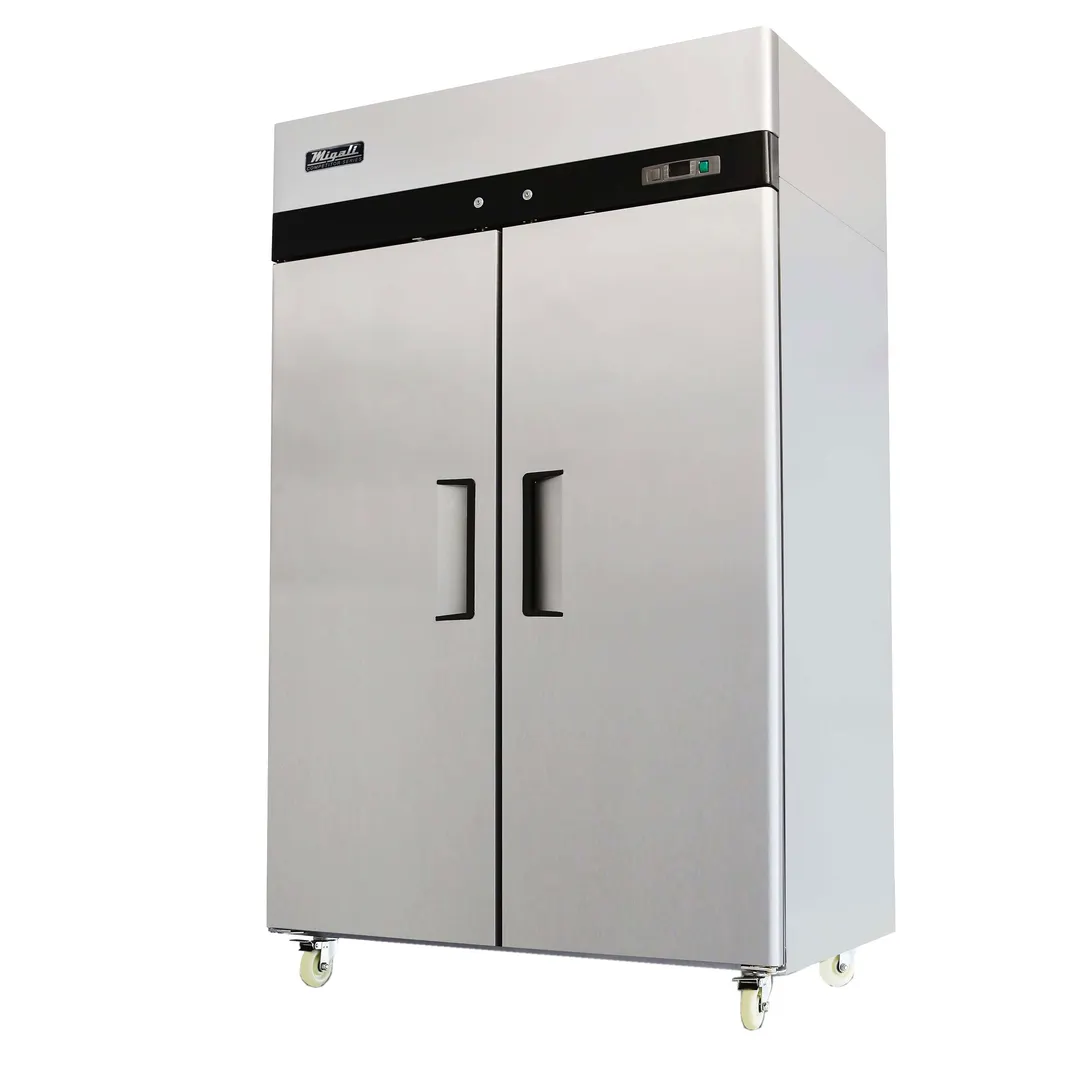Migali C-2R-HC 51" 2-Section Reach-In Refrigerator w/ 2 Solid Doors, Top Mount, 43 cu. ft.