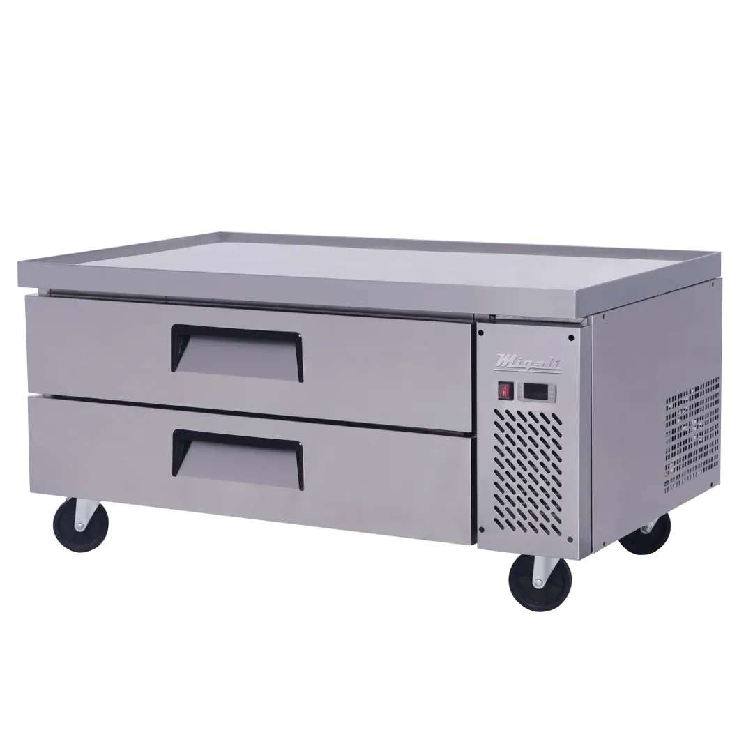 Migali C-CB52-HC 52" 2 Drawers Refrigerated Equipment Stand/Chef Base, 10.4 cu. ft.