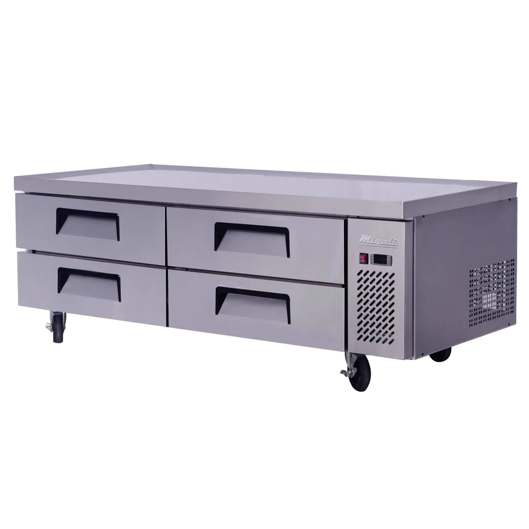 Migali C-CB72-HC 72" 4 Drawers Refrigerated Equipment Stand/Chef Base, 15 cu. ft.