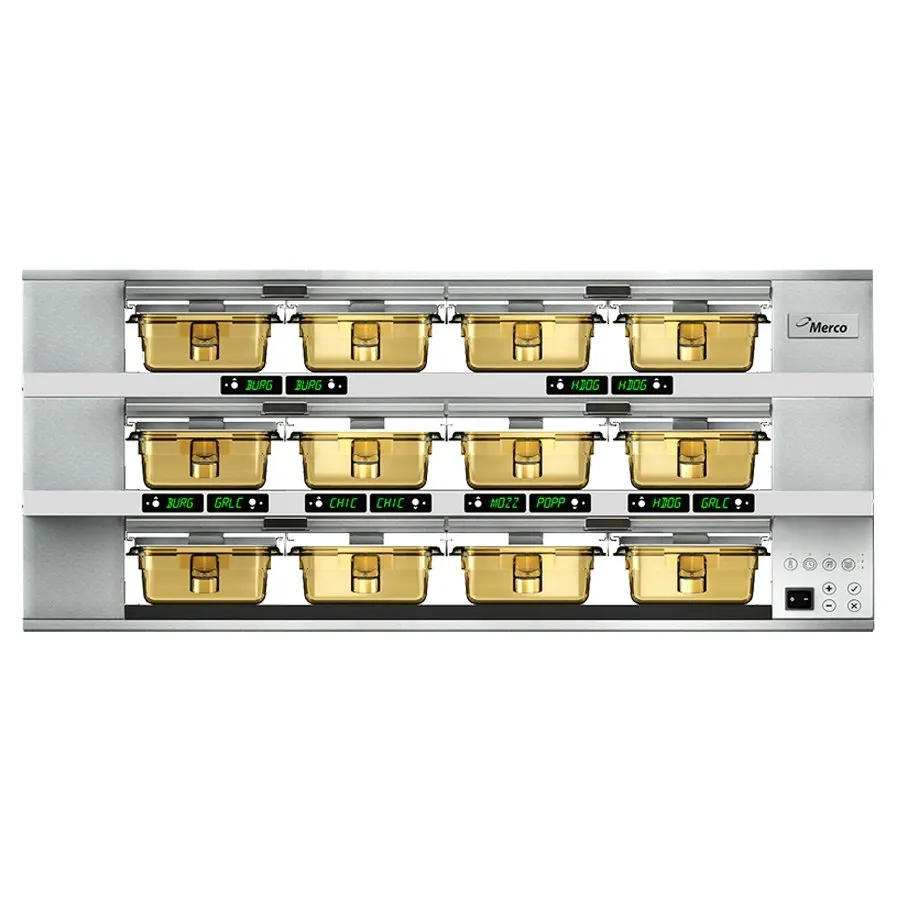 Merco MHG34SAB1N MercoMax™ Countertop Single Sided Heated Holding Cabinet w/ (3) Shelves & (12) Trays