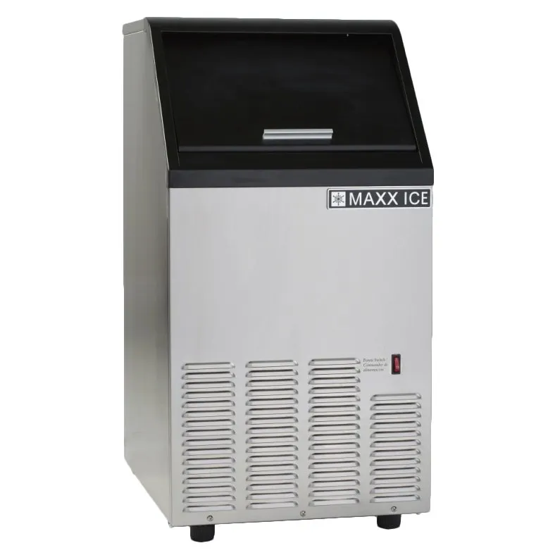 Maxx Ice MIM85H 17" Air Cooled Half Cube 88 lb Undercounter Ice Machine with 25 lb Bin