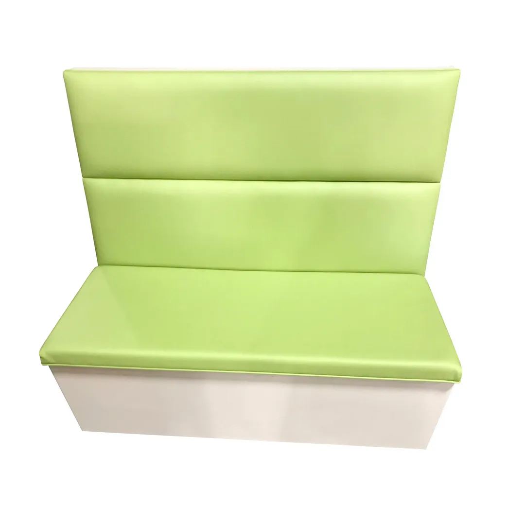 MKLD 36-LAM-FR-S Single Booth, 48L x 36H, Upholstered Channel Back & Seat, Laminated Frame Finish