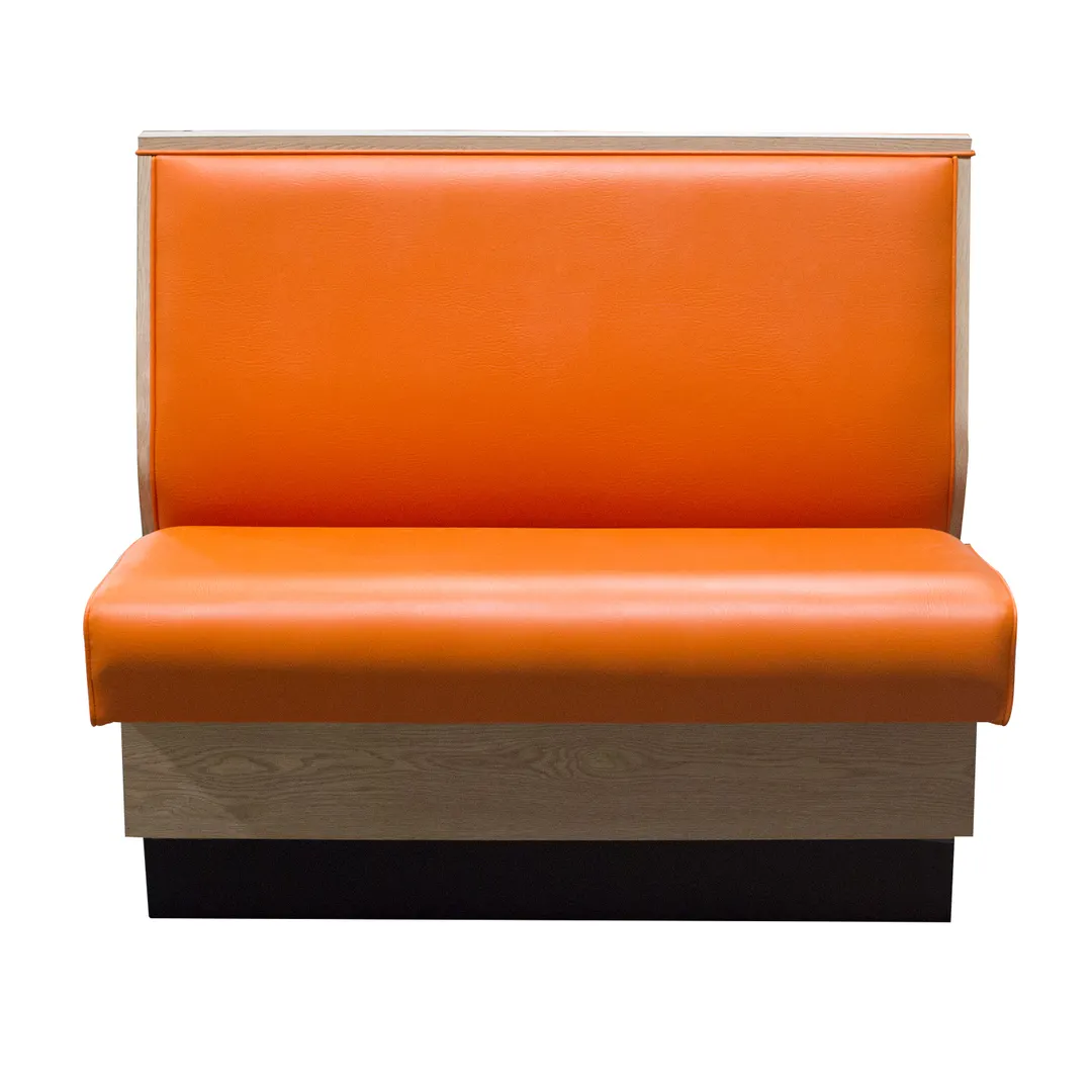 MKLD 36-LAM-TM-S Single Booth, 48L x 36H, Upholstered Seat & Back, Laminated Frame & Trim