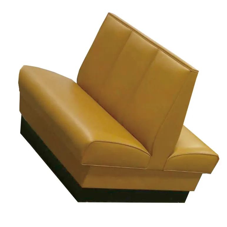 MKLD 36-V3CB-D Double Booth, 48L x 36H, Upholstered 3-Vertical Channel Back & Seat