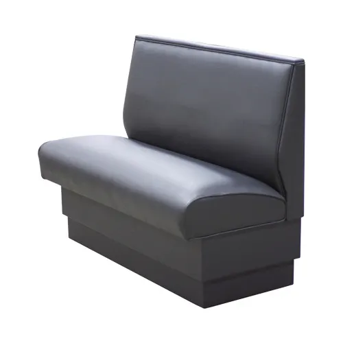 MKLD 48-PB-S Single Booth, 48L x 48H, Upholstered Plain Back & Seat