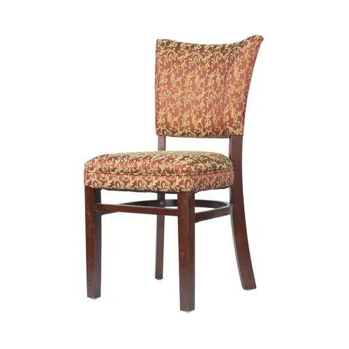 MKLD A6241-DA BV Indoor Custom Chair with Upholstered Back and Upholstered Seat, Black Vinyl