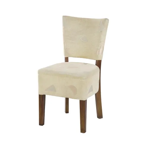 MKLD A6241-DC BV Indoor Custom Chair with Upholstered Pullover Back and Upholstered Seat, Black Vinyl
