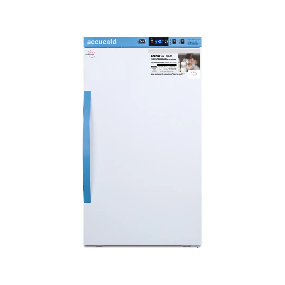 Accucold MLRS3MC 18.5" Undercounter Breast Milk Refrigerator, White, 3 cu. ft.
