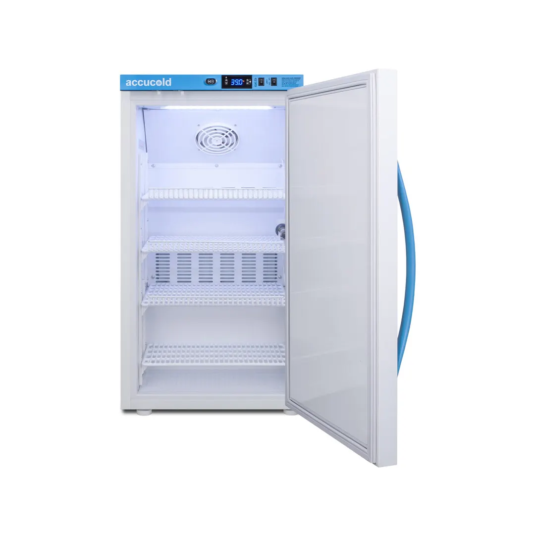 Accucold MLRS3MC 18.5" Undercounter Breast Milk Refrigerator, White, 3 cu. ft.