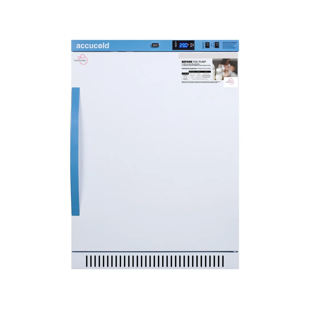 Accucold MLRS6MC 23.38" Undercounter Breast Milk Refrigerator w/ 4 Shelves, White, 6 cu. ft.