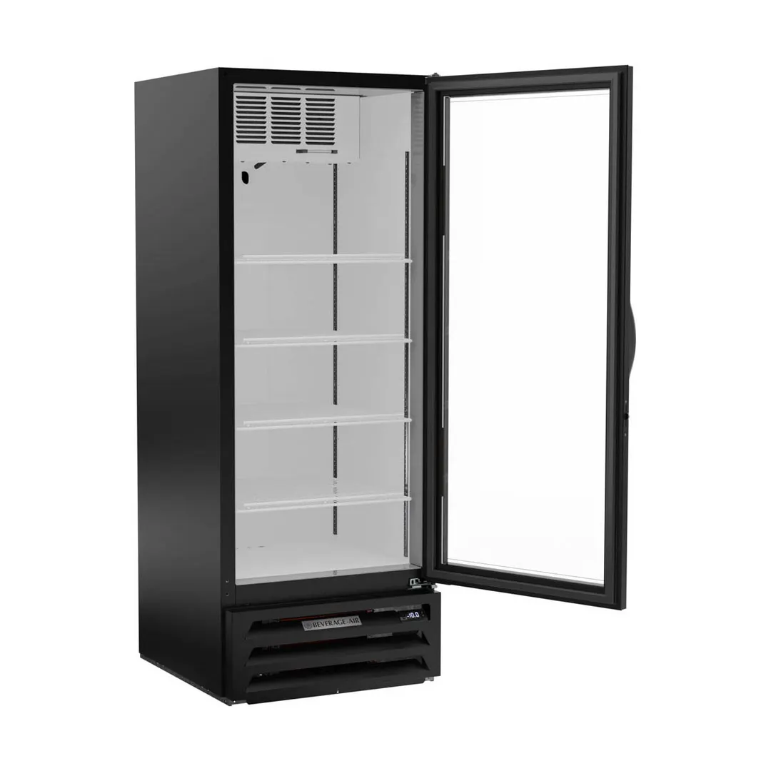 Beverage Air MMF12HC-1-B 24" 1 Glass Door Freezer Merchandiser in Black, 11.9 cu. ft.